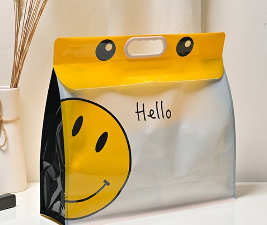 Custom print ecofriendly recycled material plastic shopping bag gift bag